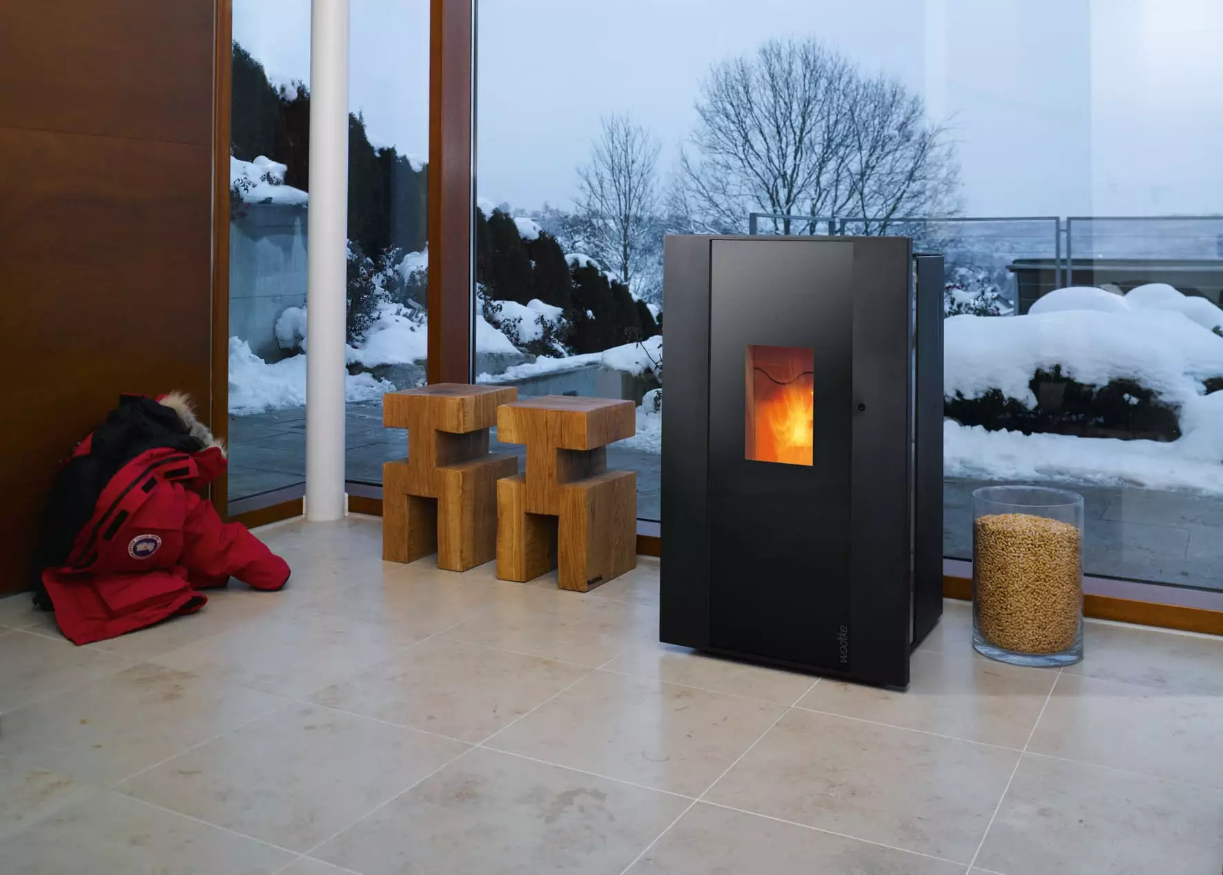 Poêle à granulés Dave Noir