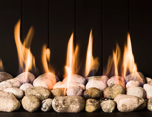 Installation de cheminée au gaz — Fondis Expo